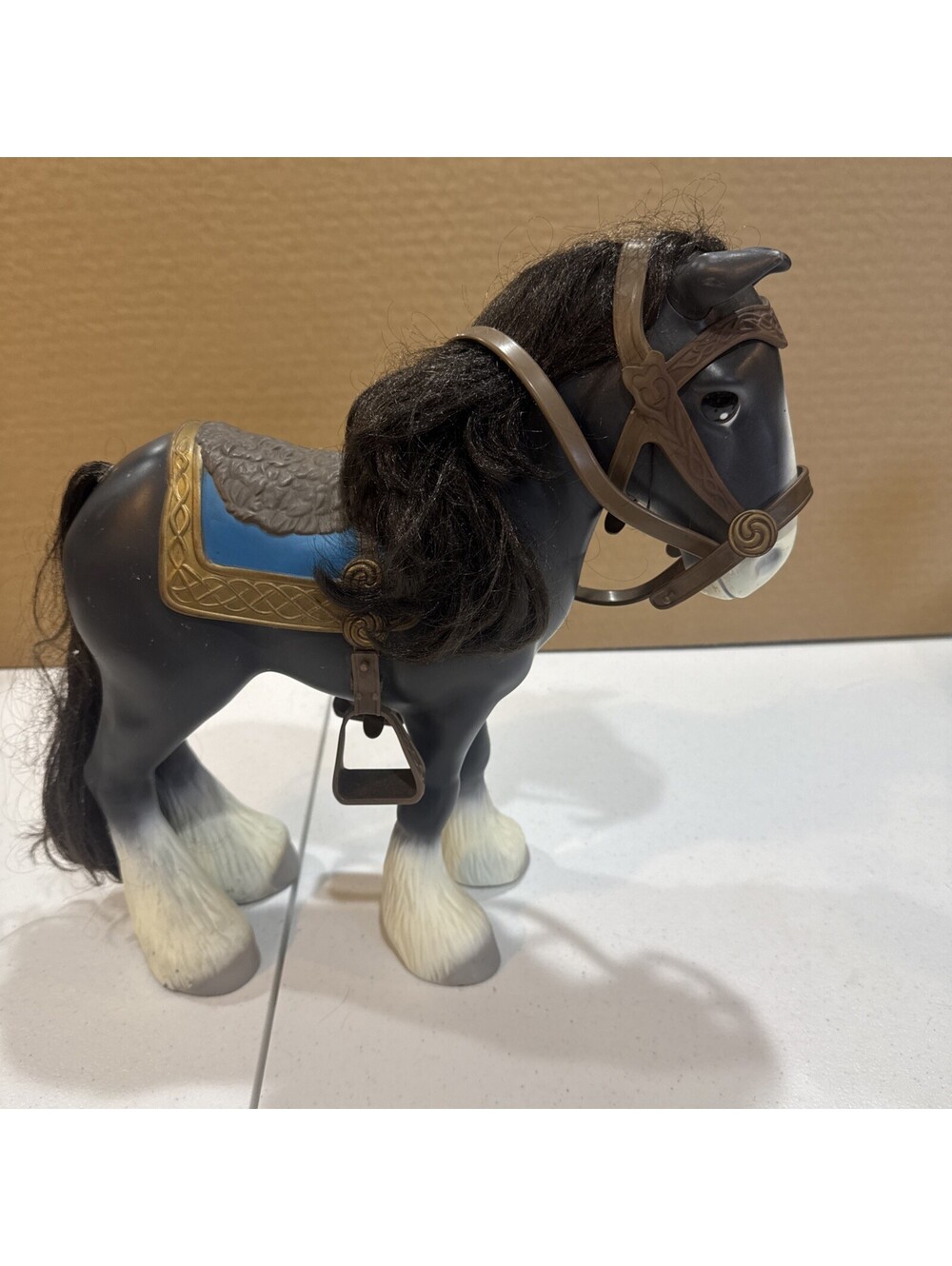 Merida’s Disney Brave Angus Horse With Saddle 13.5" Plastic Rare [COPY]